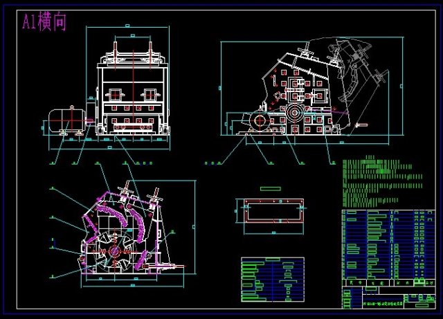 PF1214 impact crusher full set of drawings Model 3D .c4d .max .obj .3ds .fbx .stl .blend 