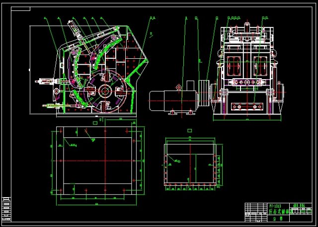 PF1515 Impact Crusher Model 3D .c4d .max .obj .3ds .fbx .stl .blend 