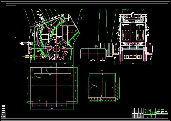 PF1515 Impact Crusher 3D Model .c4d .max .obj .3ds .fbx .stl .blend 