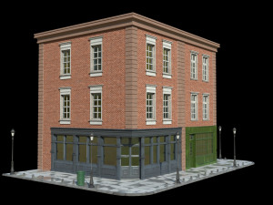 small house scene Model 3D