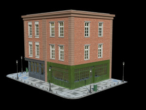 small house scene Model 3D