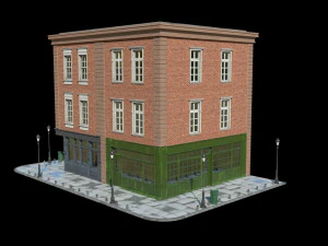 small house scene 3D Model