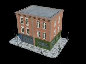small house scene Model 3D
