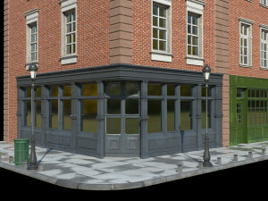 small house scene Model 3D