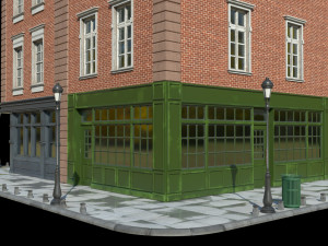 small house scene Model 3D