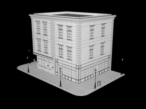 small house scene Model 3D