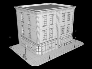 small house scene 3D Model