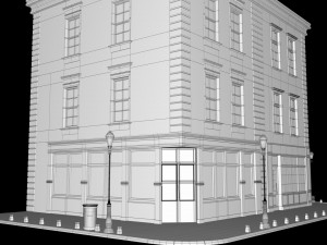 small house scene Model 3D