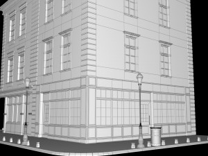 small house scene Model 3D