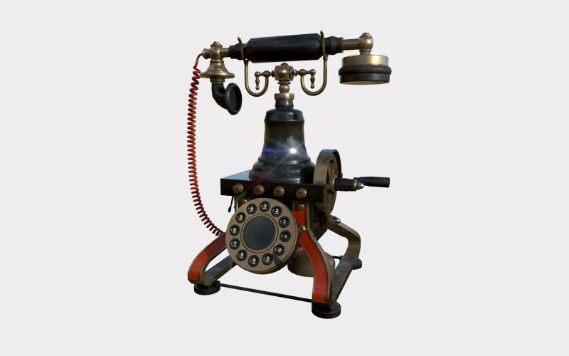 Téléphone ancien Modèle 3D .c4d .max .obj .3ds .fbx .stl .blend