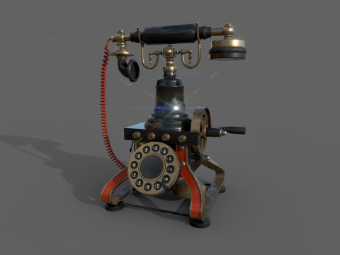 Antieke telefoon 3D Model