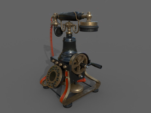 Antieke telefoon 3D Model