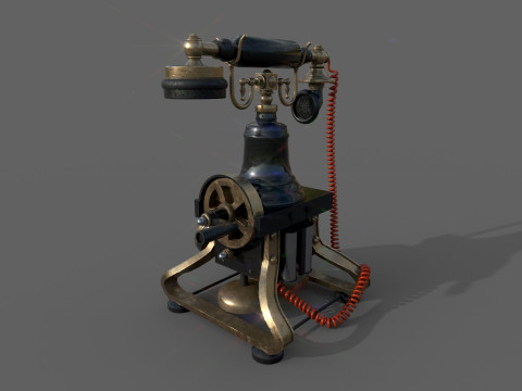 Antieke telefoon 3D Model