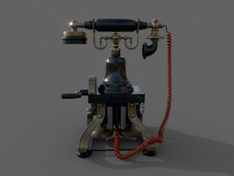 Antieke telefoon 3D Model