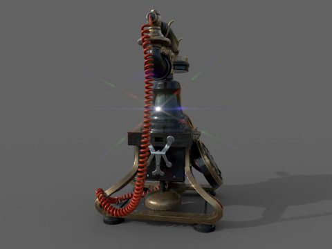 Antieke telefoon 3D Model