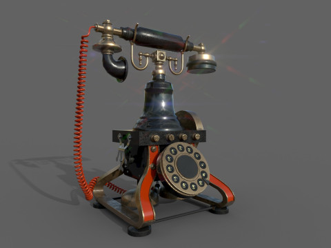 Antieke telefoon 3D Model