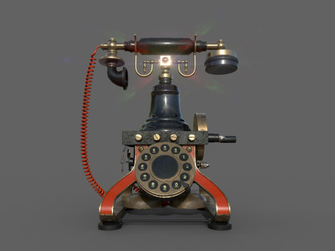 Antieke telefoon 3D Model