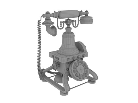 Antieke telefoon 3D Model