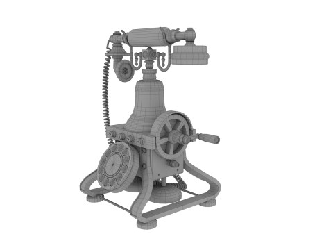 Antieke telefoon 3D Model