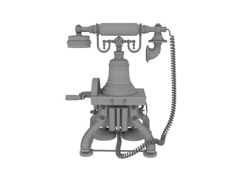 Antieke telefoon 3D Model