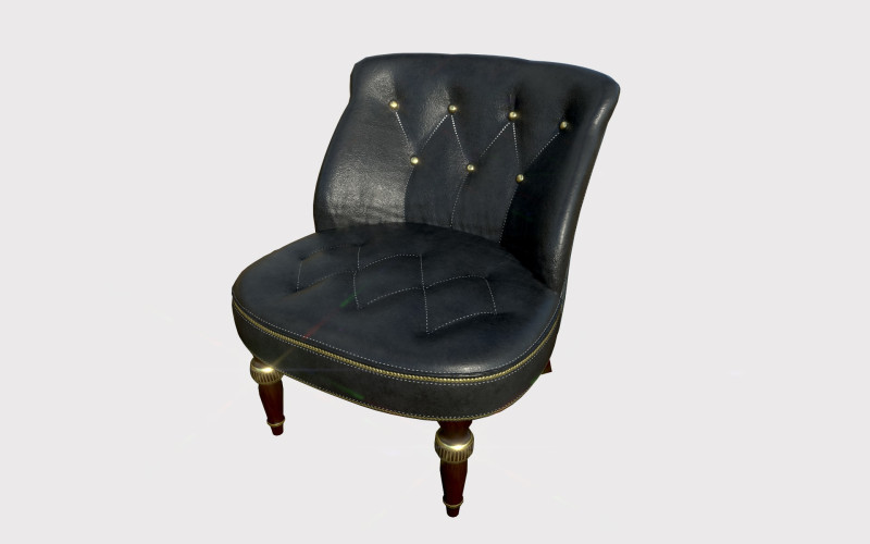 Кресло 01 3D Модель .c4d .max .obj .3ds .fbx .stl .blend