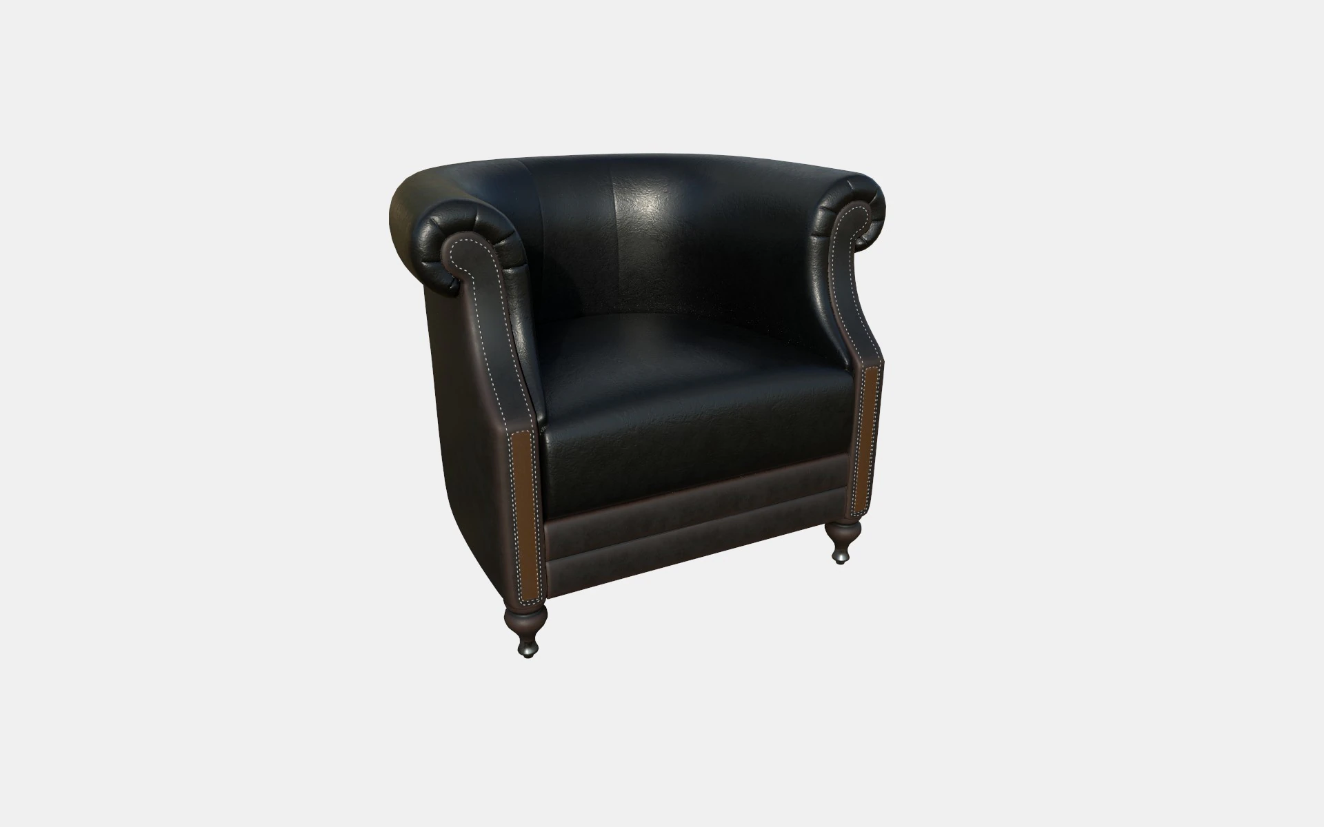 Armchair 08 3D Model .c4d .max .obj .3ds .fbx .stl .blend 