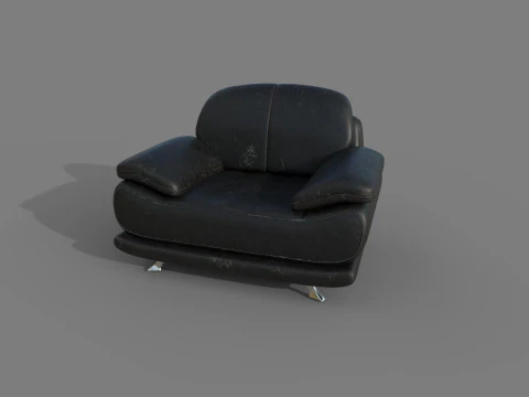 Old Armchair 04 3D Model