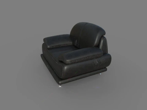 Old Armchair 04 3D Model