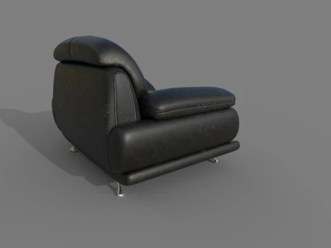 Old Armchair 04 3D Model