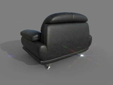 Old Armchair 04 3D Model
