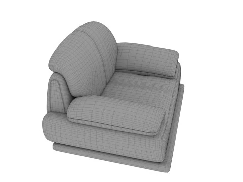 Old Armchair 04 3D Model