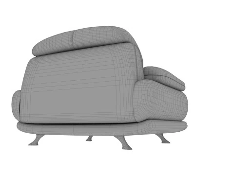 Old Armchair 04 3D Model