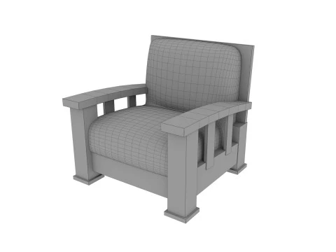 Office Armchair 24 3D Model