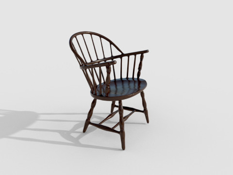 Kursi berlengan 11 Model 3D