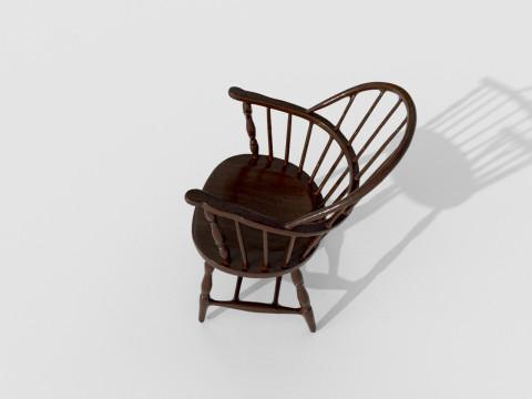 Kursi berlengan 11 Model 3D