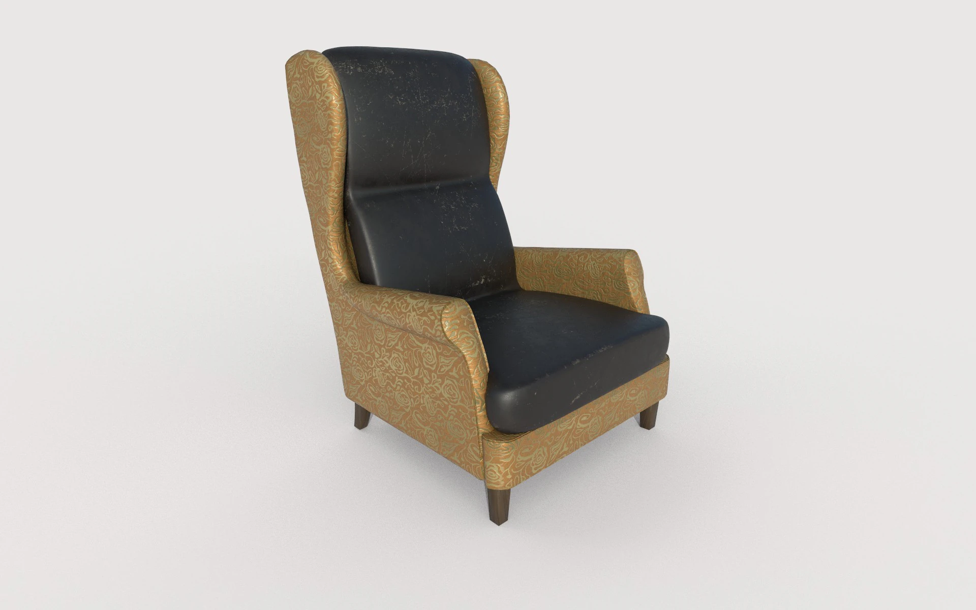 Armchair 53 3D Model .c4d .max .obj .3ds .fbx .stl .blend 