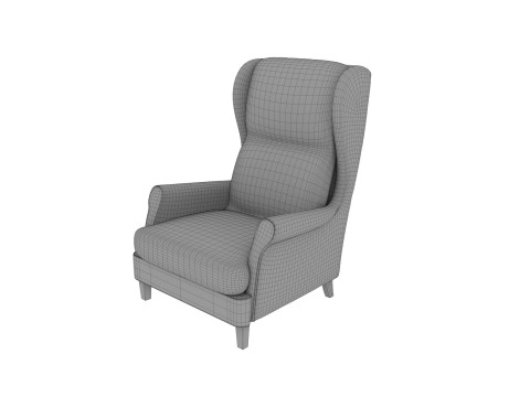 Kursi berlengan 53 Model 3D