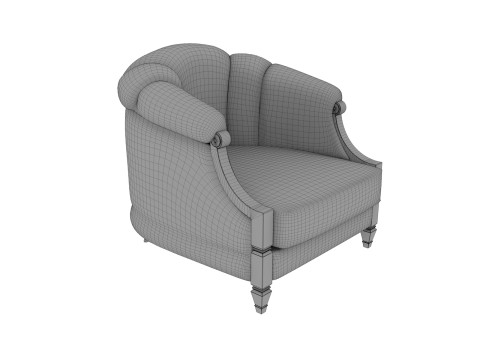 アームチェア 57 3Dモデル