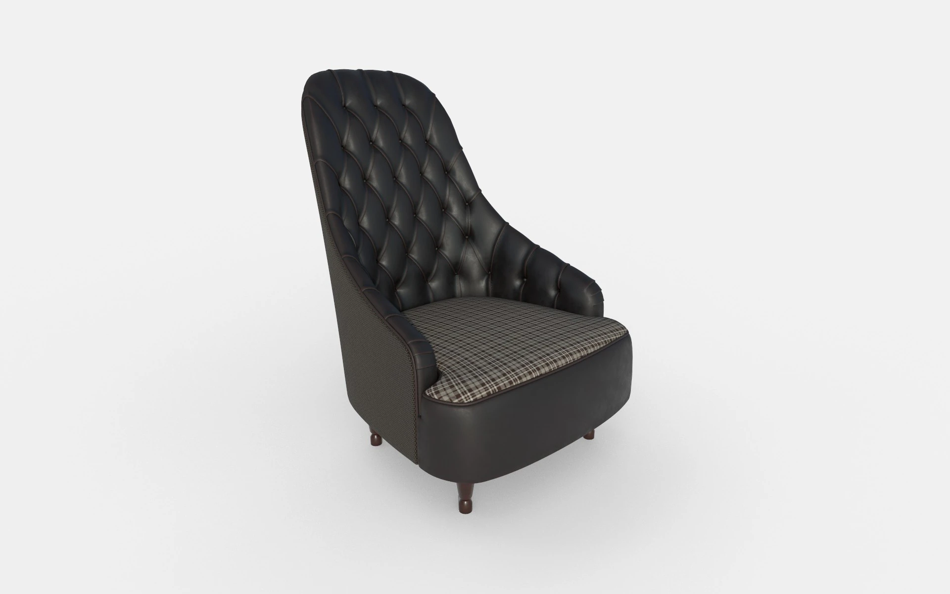 Armchair 58 3D Model .c4d .max .obj .3ds .fbx .stl .blend