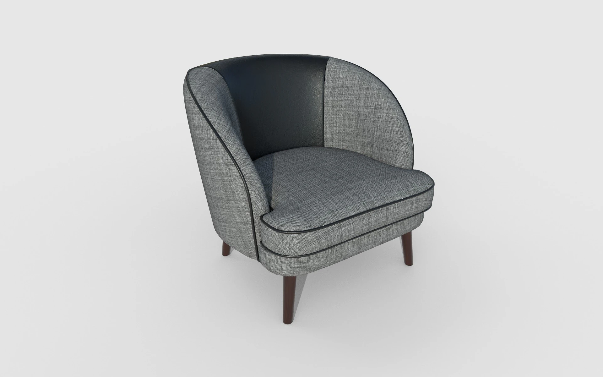 Armchair 62 3D Model .c4d .max .obj .3ds .fbx .stl .blend 