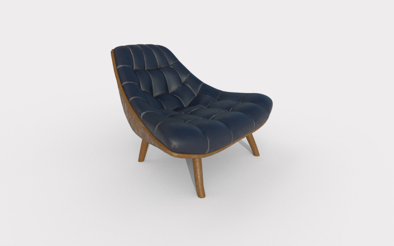 アームチェア 63 3Dモデル .c4d .max .obj .3ds .fbx .stl .blend 