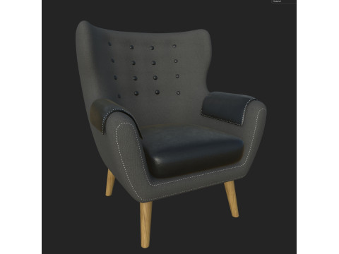 Fauteuil 70 Modèle 3D