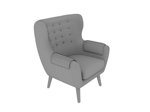 Fauteuil 70 Modèle 3D