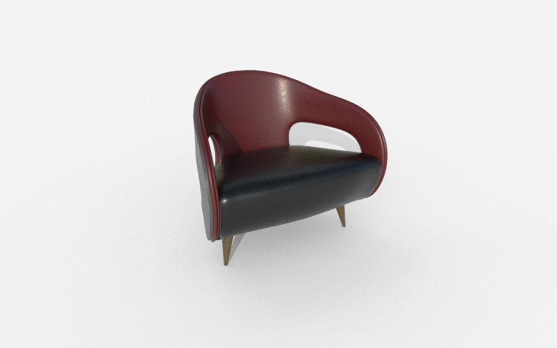 Fauteuil 71 3D Model .c4d .max .obj .3ds .fbx .stl .blend