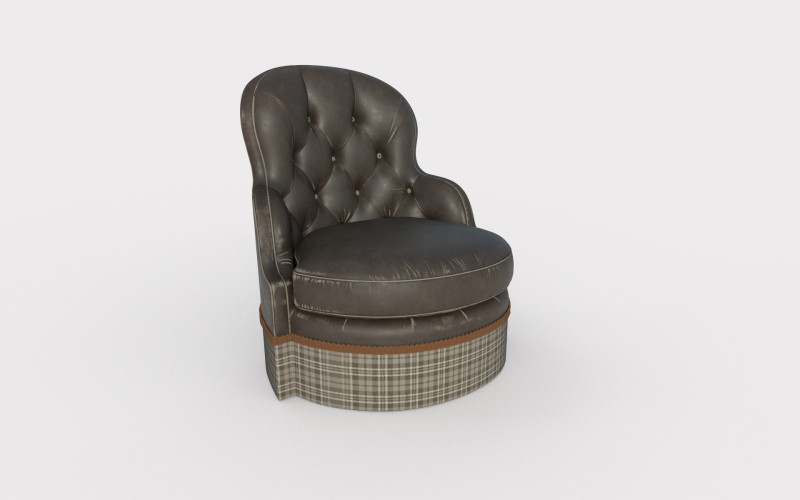 Крісло 75 3D Модель .c4d .max .obj .3ds .fbx .stl .blend