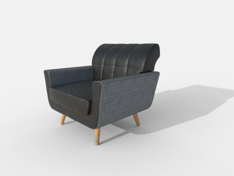 Kursi berlengan 76 Model 3D