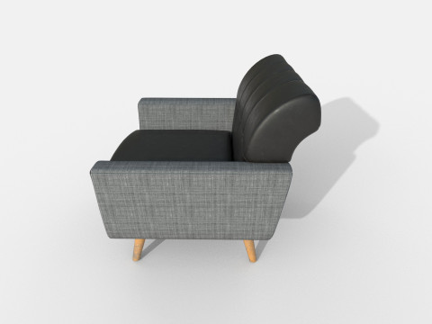 Kursi berlengan 76 Model 3D