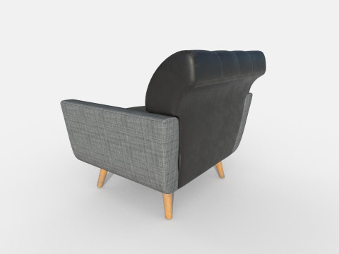 Kursi berlengan 76 Model 3D