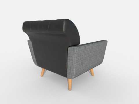 Kursi berlengan 76 Model 3D