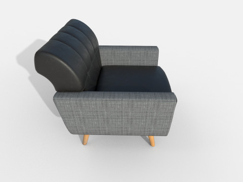 Kursi berlengan 76 Model 3D